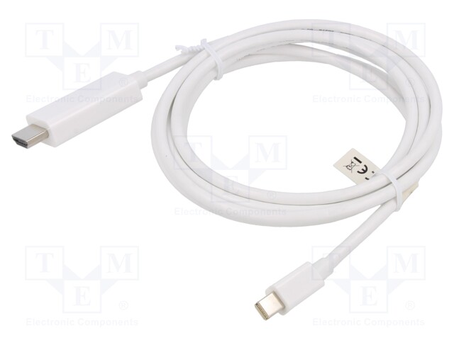 Cable; DisplayPort 1.2,HDMI 2.0; 2m; white
