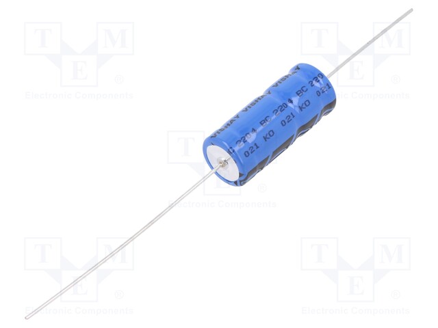 Electrolytic Capacitor, Miniature, 2200 µF, 16 V, 021 ASM Series, ± 20%, Axial Leaded