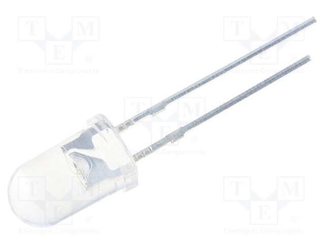 LED; 5mm; bipolar; blue; 4200÷5800mcd; 15°; Front: convex; LED AC