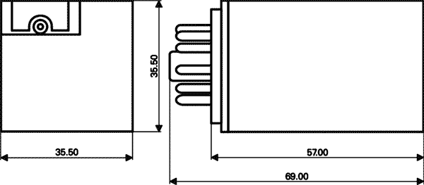 Relay: electromagnetic; 3PDT; Ucoil: 230VAC; 10A/250VAC; 10A/30VDC