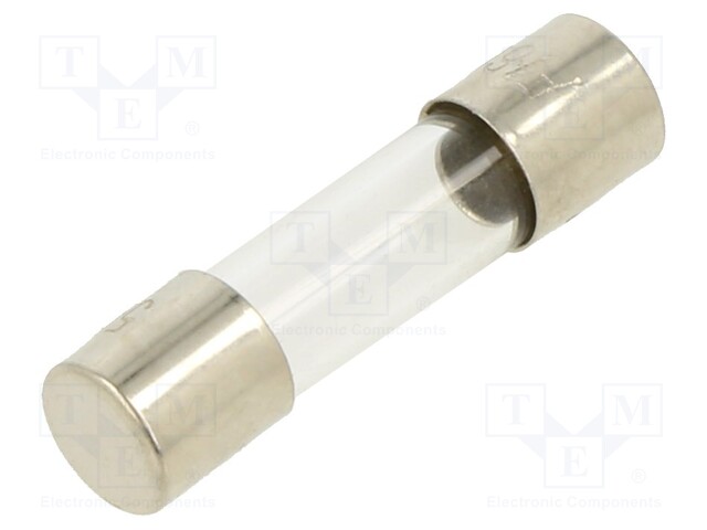 Fuse: fuse; 160mA; 250VAC; glass; 20x5.2mm; brass; bulk