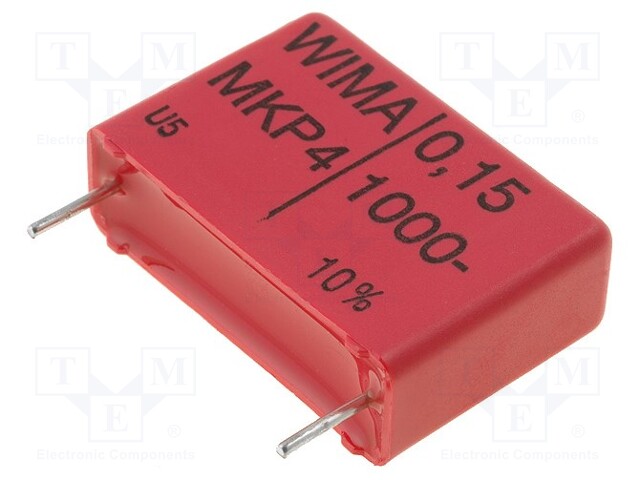 Capacitor: polypropylene; 150nF; 22.5mm; ±10%; 8.5x18.5x26.5mm