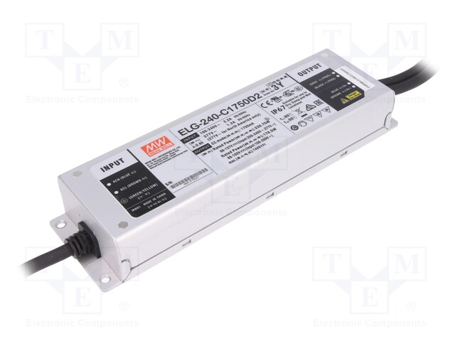 Power supply: switched-mode; LED; 239.75W; 69÷137VDC; 1.75A; IP67