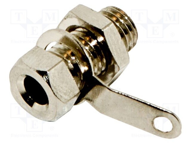 Connector: socket; 4mm banana; 15A; 16mm; on panel