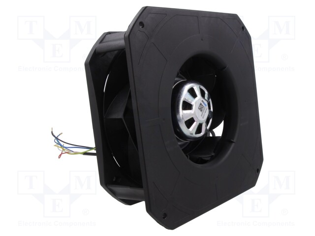 Fan: EC; radial; 230VAC; 226x226x102mm; 565m3/h; ball bearing; IP54