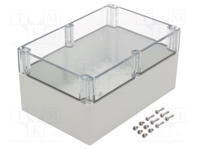 Enclosure: multipurpose; X: 164mm; Y: 244mm; Z: 120mm; EURONORD; grey