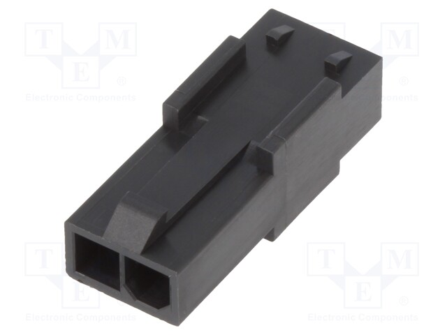 Connector: wire-board; Colour: black; plug; male; -40÷105°C; PIN: 2