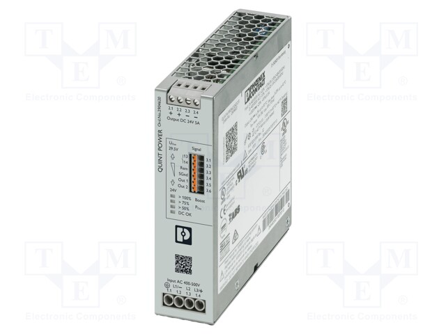 Power supply: switched-mode; Mounting: DIN; IP20