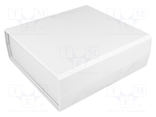 Enclosure: with panel; X: 188mm; Y: 198mm; Z: 70mm; polystyrene; grey