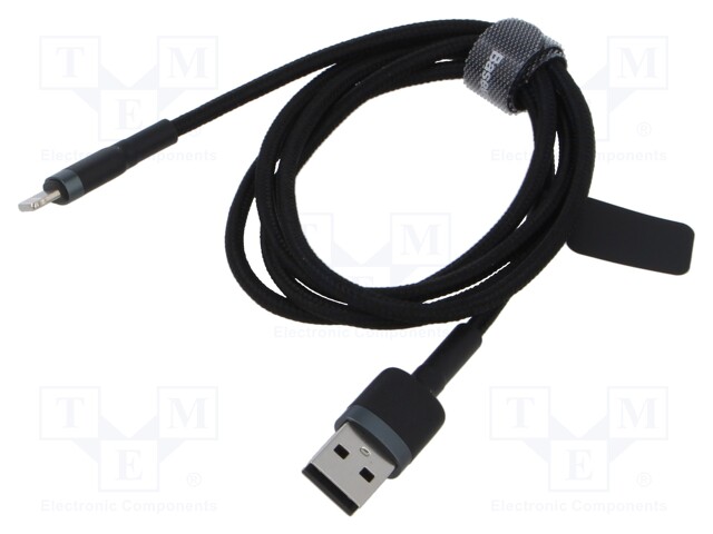 Cable; High Speed,USB 2.0; Apple Lightning plug,USB A plug; 1m