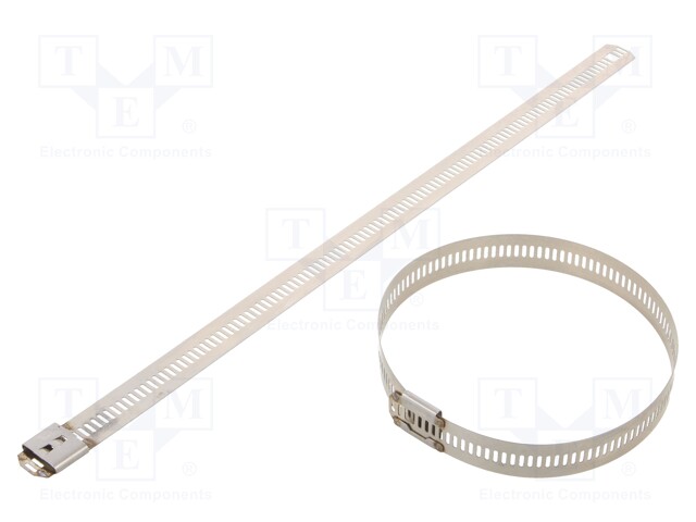 Cable tie; L: 250mm; W: 12mm; stainless steel AISI 304; 1112N