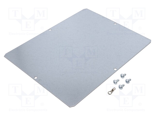 Mounting plate; steel; W: 221mm; L: 267mm; MX-936040037; Thk: 1.5mm