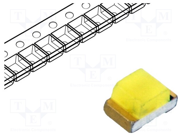 LED; SMD; 0805; white cold; 200÷450mcd; 130°; 20mA; 3÷3.6V; 70mW