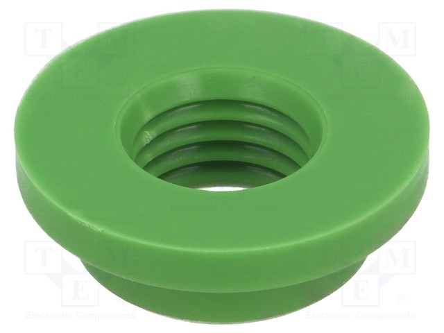 Fuse acces: washer; Colour: green; Mat: silicone