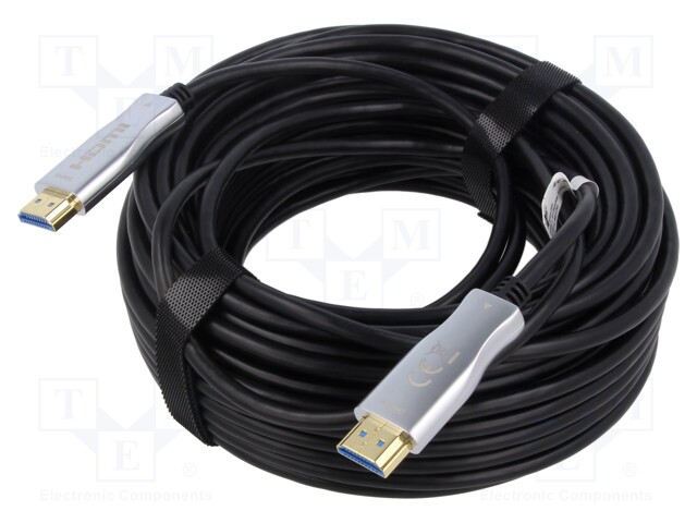 Cable; HDCP 2.2,HDMI 2.0,optical; HDMI plug,both sides; 20m