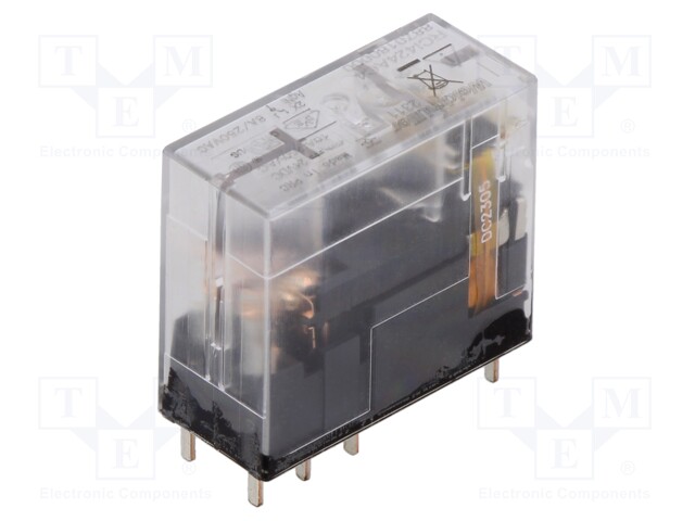 Relay: electromagnetic; DPDT; 24VDC; 8A; max.240VAC; socket