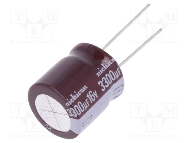 Capacitor: electrolytic; low impedance; THT; 3300uF; 16VDC; ±20%