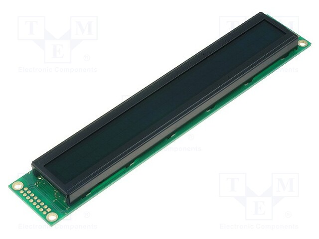 Display: LCD; alphanumeric; FSTN Negative; 40x2; black; LED; PIN: 16