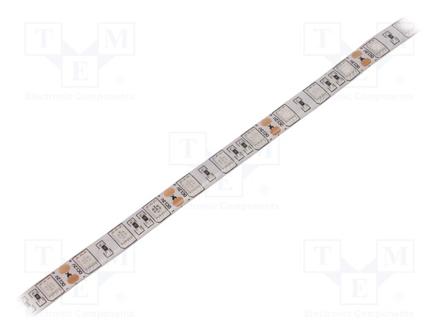 LED tape; blue; LED/m: 60; SMD; 5050; 12V; 10mm; in gel; white PCB