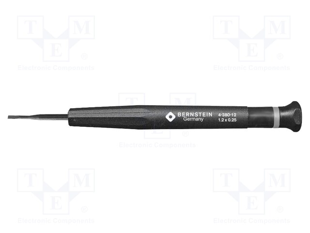 Screwdriver; slot; precision; 1,2x0,25mm; Blade length: 17mm