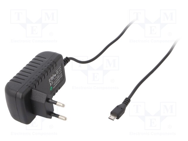 Power supply: switched-mode; volatage source; 5VDC; 2A; 10W