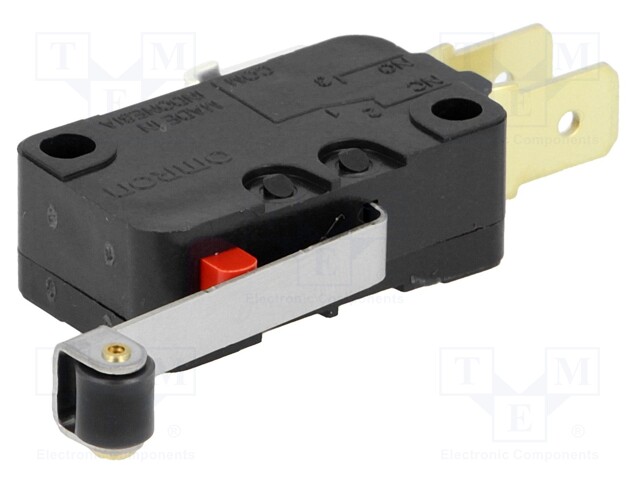 Microswitch SNAP ACTION; with lever (with roller); SPDT; Pos: 2