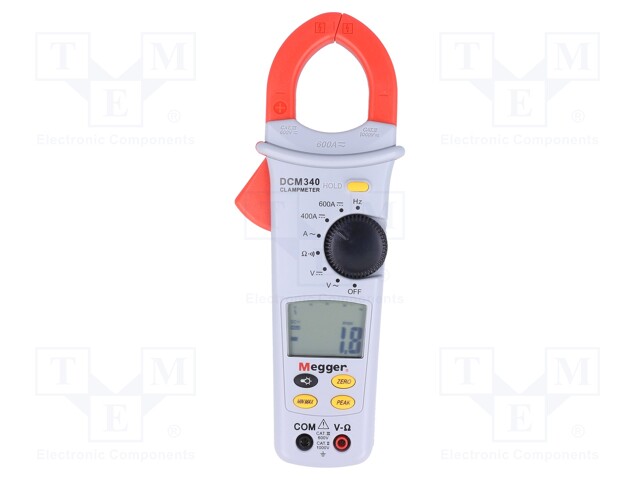 AC/DC digital clamp meter; Øcable: 35mm; LCD 3,75 digit (3999)