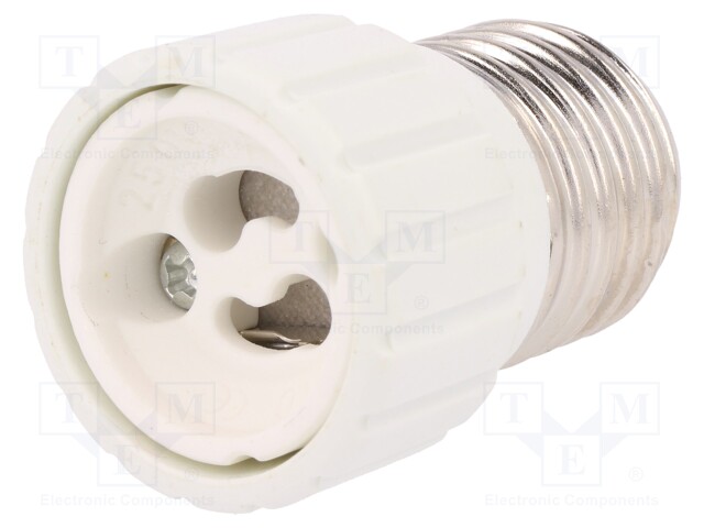 Lampholder: adapter; Body: white; Ø: 34mm; L: 54mm; for lamp