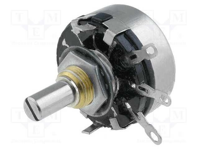 Potentiometer: shaft; single turn; 1.5MΩ; 2W; ±20%; soldered; 6mm