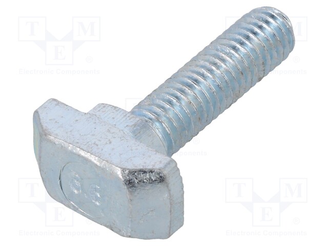 Screw; for profiles; Width of the groove: 8mm; L: 25mm; steel; zinc