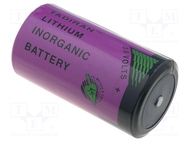 Battery: lithium (LTC); 3.6V; D; Ø32.9x61.5mm; 19000mAh
