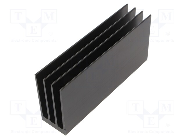 Heatsink: extruded; grilled; black; L: 150mm; W: 35mm; H: 70mm; 5.4K/W