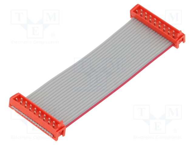 Cable: ribbon cable with connectors; PIN: 18; Layout: 2x9; plug