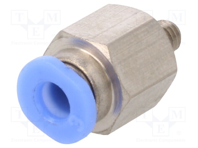 Push-in fitting; straight; M3; -0.95÷10bar; 3mm