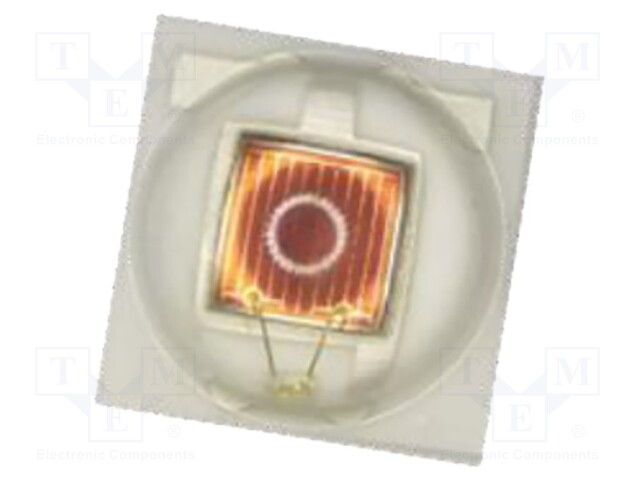 Power LED; red; 120°; 350mA; λd: 620-630nm; 45÷65lm; 3.5x3.5x2.22mm