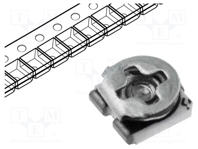 Potentiometer: mounting; single turn; 50kΩ; 100mW; SMD; ±25%