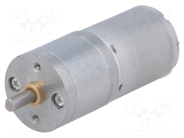 Motor: DC; with gearbox; HP; 6VDC; 6.5A; Shaft: D spring; 57rpm