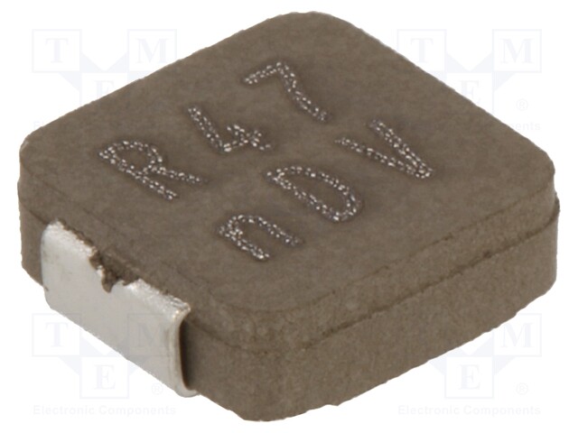 Inductor: ferrite; 470nH; Ioper: 15.4A; 5.2mΩ; ±20%; Isat: 20A