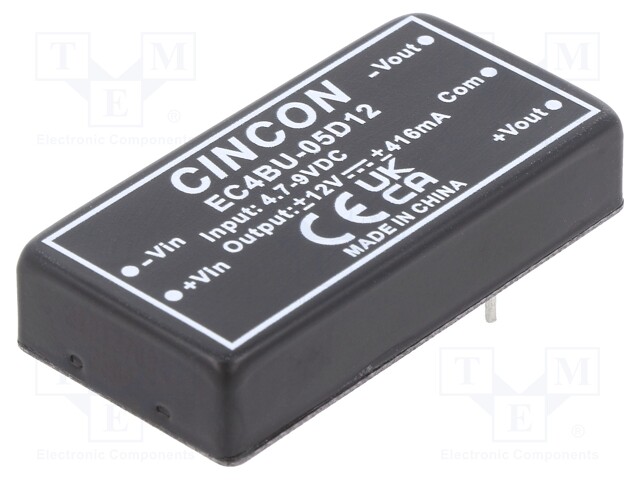 Converter: DC/DC; 10W; Uin: 4.7÷9V; Uout: 12VDC; Uout2: -12VDC; 35g