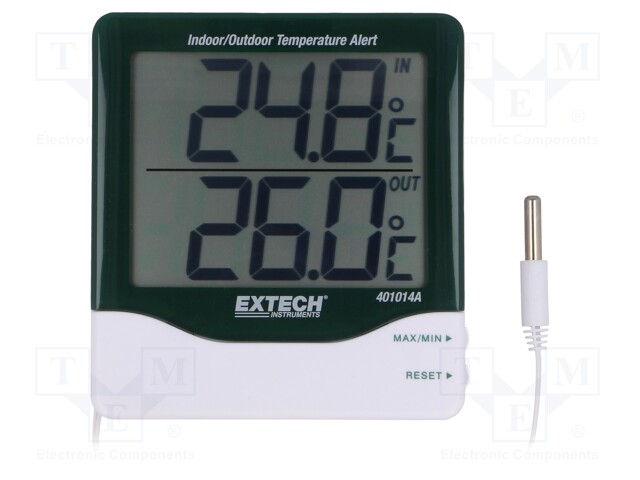 Temperature meter; LCD; Accur: ±1°C; 0,1°C; Body dim: 112x102x22mm
