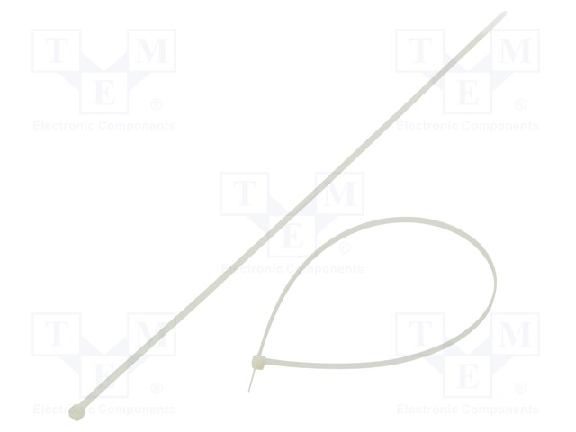 Cable tie; L: 370mm; W: 3.6mm; polyamide; 178N; natural; -40÷85°C