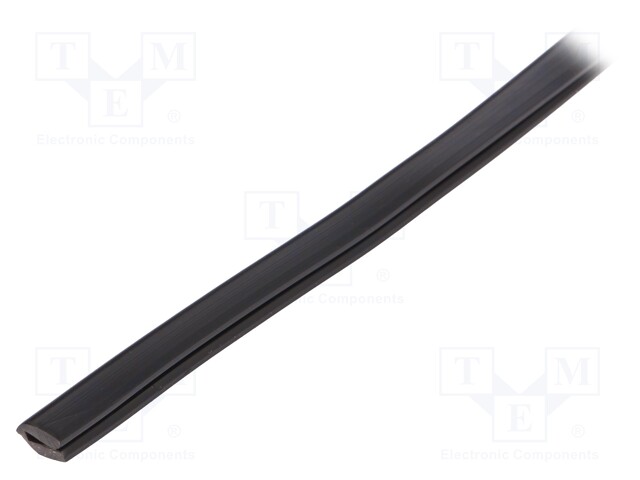 Hole and edge shield; PVC; L: 75m; black; -65÷105°C; flexible