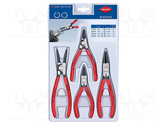 Kit: pliers; for circlip