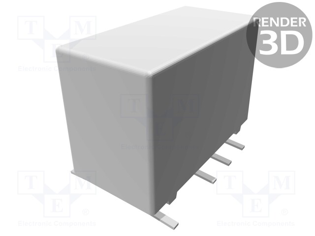 Relay: electromagnetic; DPDT; Ucoil: 12VDC; 0.5A/125VAC; 2A/30VDC