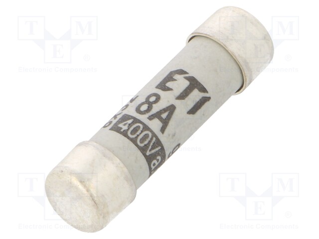 Fuse: fuse; gG; 8A; 400VAC; cylindrical,industrial; 8x31mm