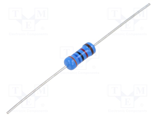 Resistor: metal film; THT; 36kΩ; 2W; ±1%; Ø5x12mm; 50ppm/°C; axial