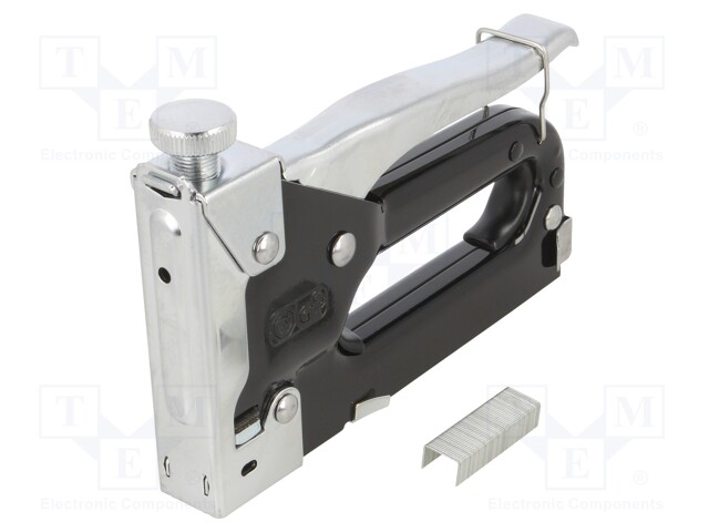 Stapler; adjusting of punching force; manual