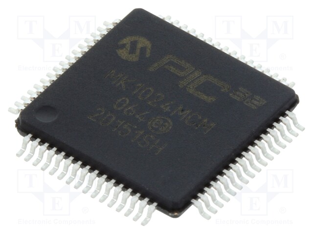 PIC microcontroller; Memory: 1024kB; SRAM: 256kB; 120MHz; SMD