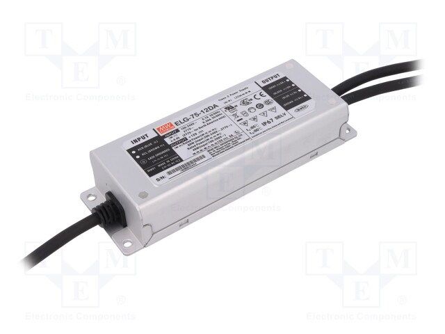 Power supply: switched-mode; Communication: DALI; LED; 60W; 12VDC