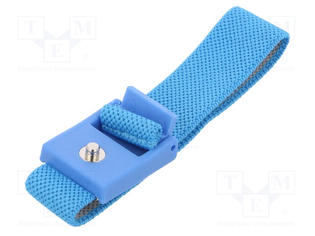 Wristband; ESD; Features: antialergic; EN 61340-5-5; blue; 1kΩ